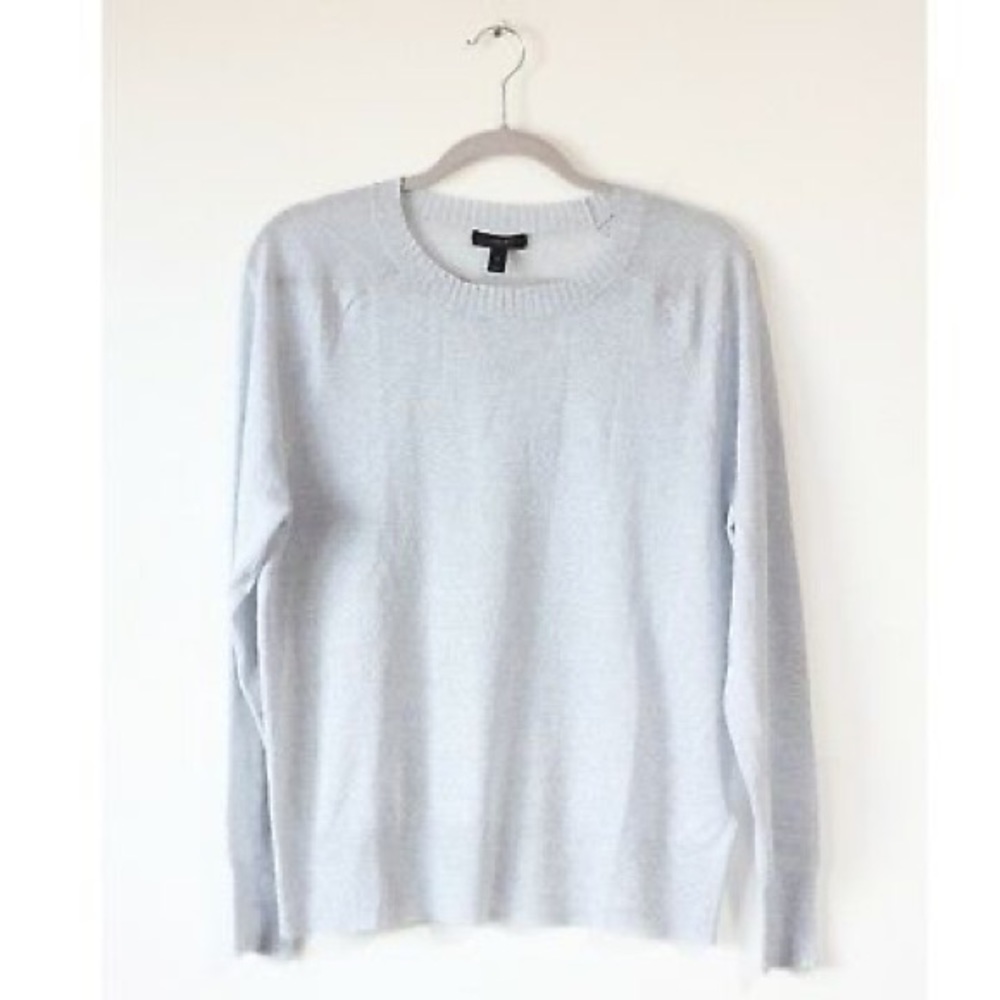 J. Crew Light Blue Sparkle Crewneck Sweater Size M